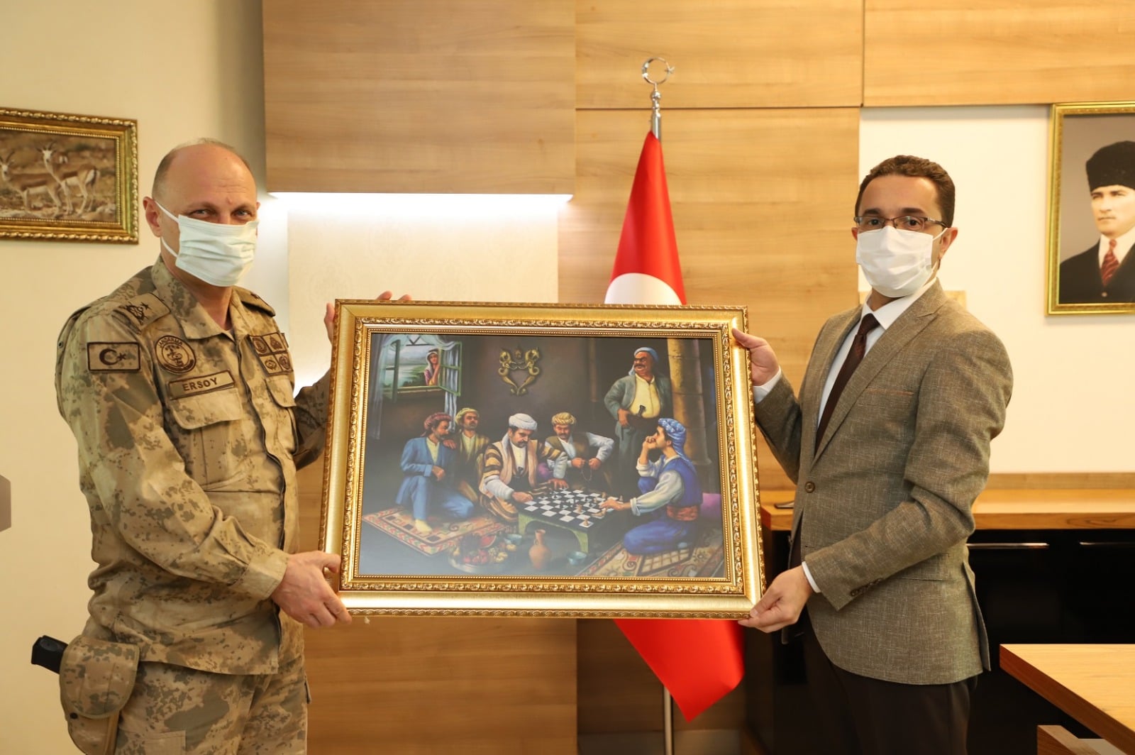 Tuğgeneral Ali İhsan Ersoy, Kaymakam Sinanoğlu’nu Ziyaret Etti
