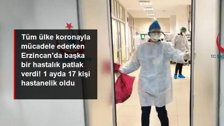 Tüm ülke koronayla mücadele ederken Erzincan'da başka bir hastalık patlak verdi! 1 ayda 17 kişi hastanelik oldu