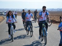 Kök hücre bağışına dikkati çekmek için Cudi Dağı eteklerinde pedal çevirdiler