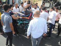 Şırnak'ta şarampole devrilen tırın sürücüsü yaralandı