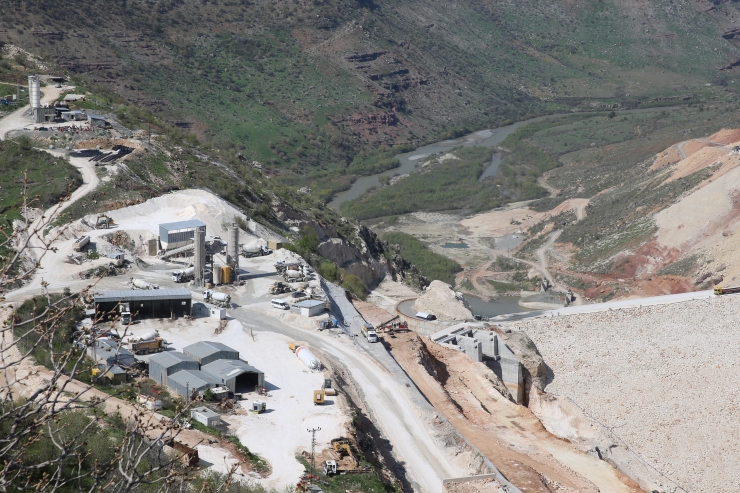 Diyarbakır'ın Silvan Barajında fiziki gerçekleşme yüzde 73'e ulaştı