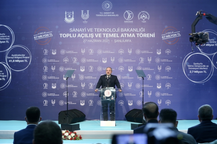 Şanlıurfa'da 67 milyon liralık 5 projenin toplu açılışı ve temel atma töreni yapıldı