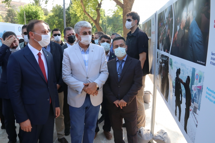 Medya-İş Şanlıurfa'da AA'nın fotoğraflarından oluşan "Direnen Filistin" konulu sergi açtı