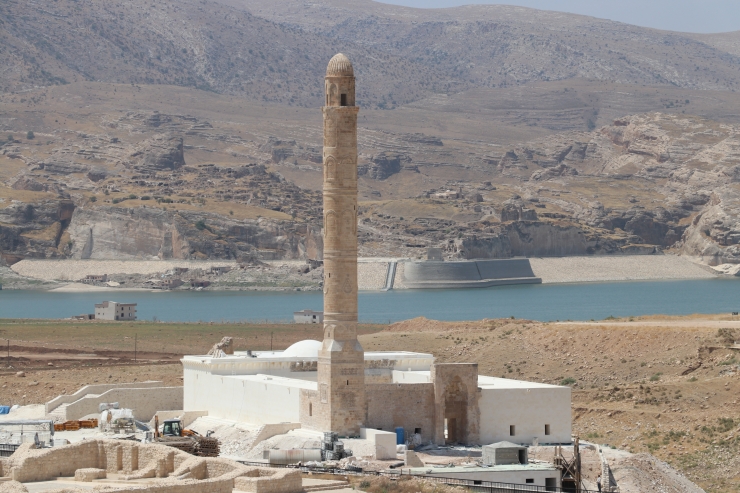 Hasankeyf'teki 612 yıllık tarihi Er-Rızk Camisi'nin restorasyonunda sona yaklaşıldı