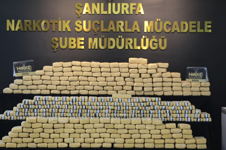 Şanlıurfa'da 275 kilogram eroin ele geçirildi