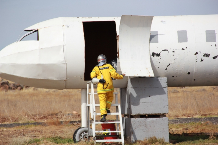 Şanlıurfa'da uçak kazası tatbikatı gerçekleştirildi