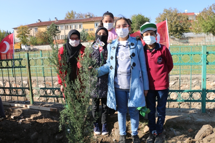 Kahta'da "Milli Ağaçlandırma Günü"nde topraklar fidanla buluştu