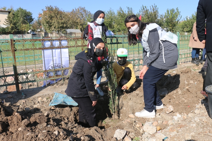 Kahta'da "Milli Ağaçlandırma Günü"nde topraklar fidanla buluştu
