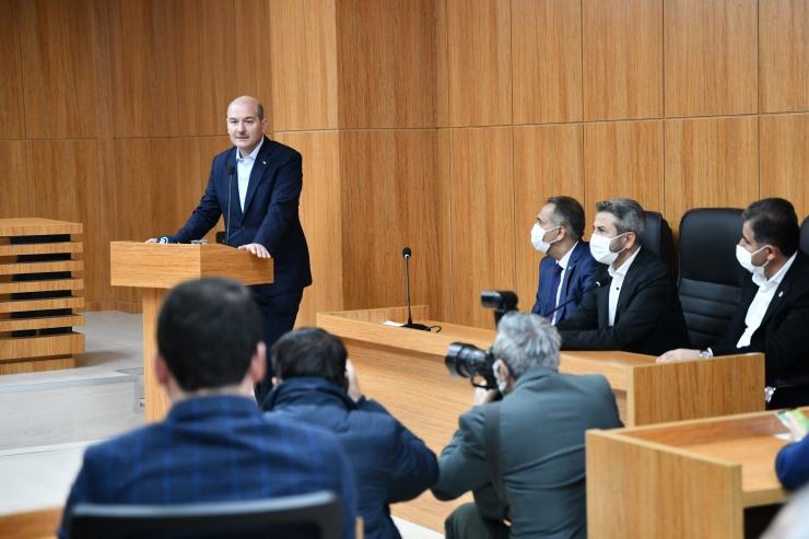 İçişleri Bakanı Soylu, Adıyaman'da İl Özel İdaresi toplantısında konuştu: