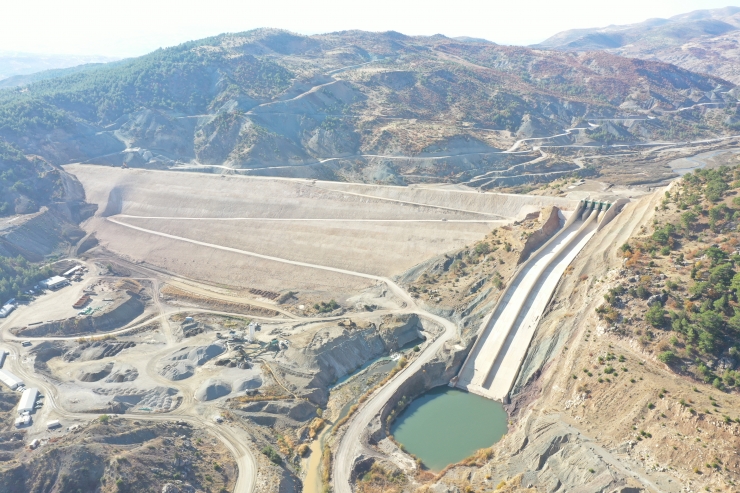 Adıyaman Çetintepe Barajı'nın gövde dolgusu tamamlandı