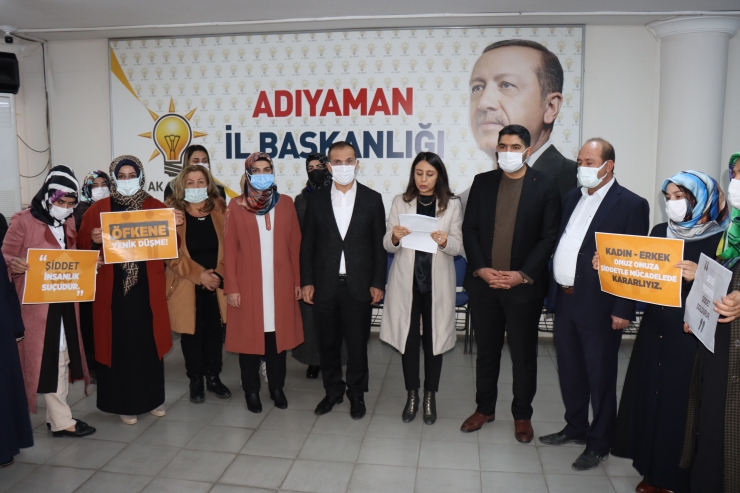Gaziantep ve çevre illerde AK Parti'li kadınlardan "kadına şiddet"e tepki