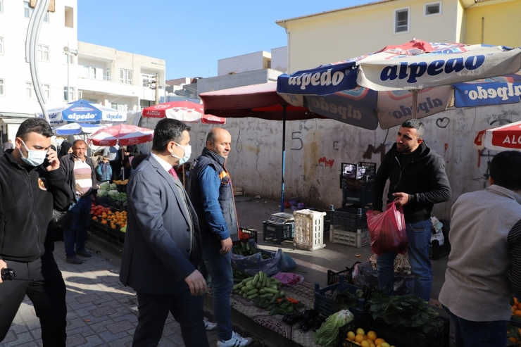 Cizre Kaymakamı Mehmet Tunç, esnafı ziyaret etti