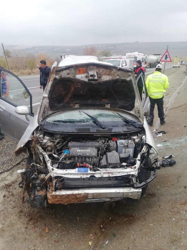 Adıyaman'da devrilen otomobildeki 1 kişi öldü