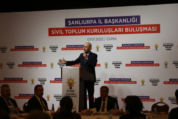 AK Parti Genel Başkanvekili Kurtulmuş, Şanlıurfa'da STK temsilcileriyle buluştu: