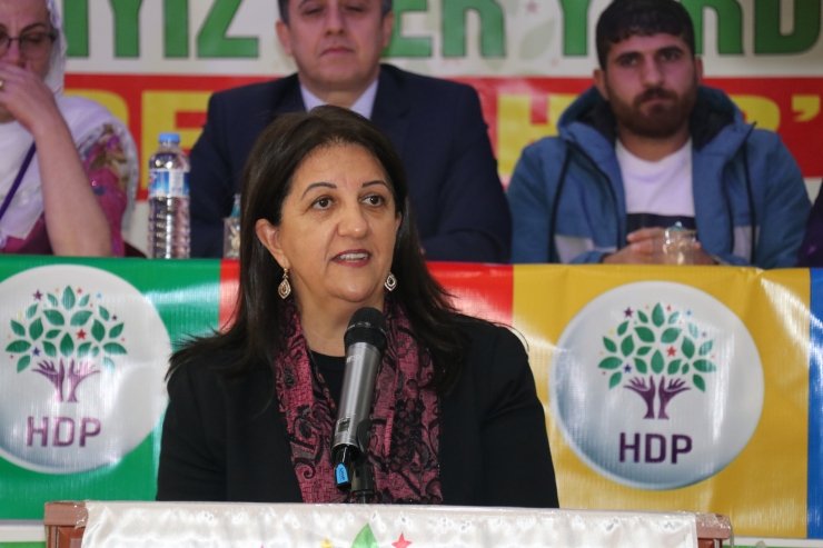 HDP Eş Genel Başkanı Buldan, partisinin Batman il kongresinde konuştu: