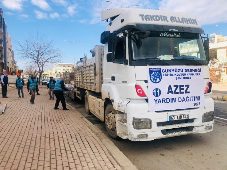 Şanlıurfa'dan Suriye'ye insanı yardım tırı gönderildi