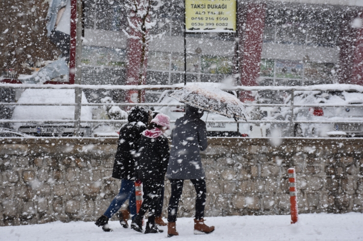 Şırnak'ta kar etkili oldu