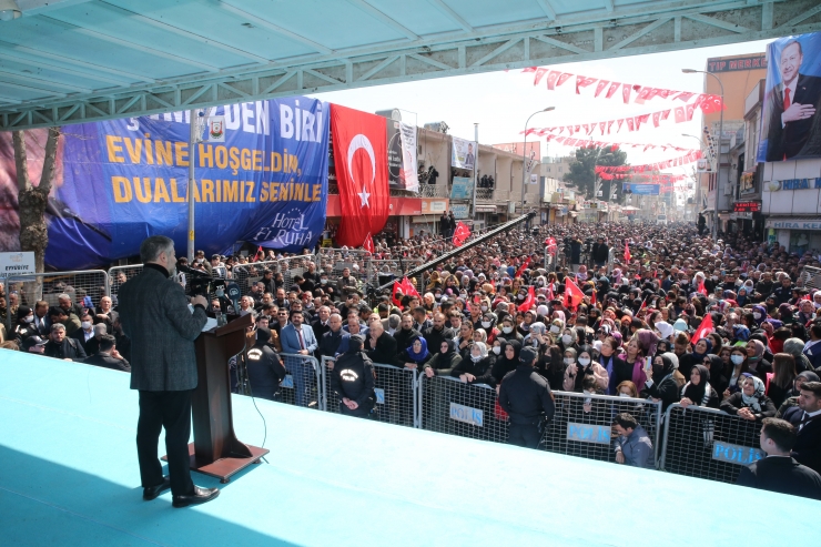 Hazine ve Maliye Bakanı Nebati, Viranşehir'de mitingde konuştu: (1):