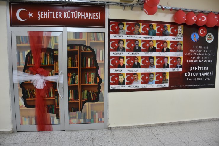 Şırnak'ta 19 şehit adına oluşturulan "Şehitler Kütüphanesi" açıldı