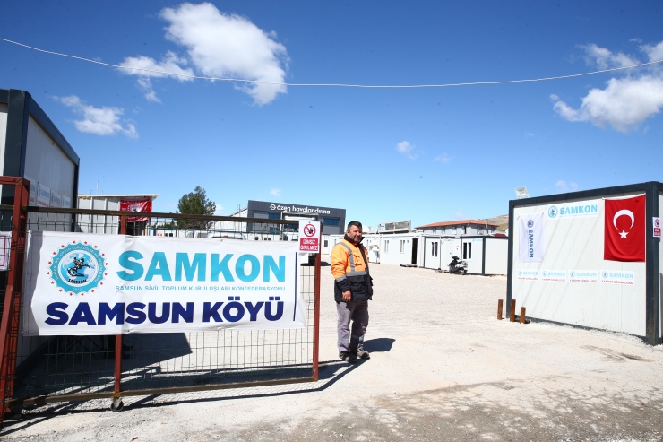 Adıyaman'da kurulan "Samsun Köyü"nde yaklaşık 400 depremzede kalıyor